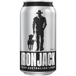 Iron Jack Mid-Strength Lager Can 30 Pack 375ml - BoozeBud