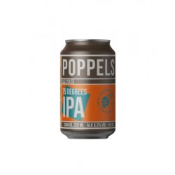 Poppels - 75 Degrees IPA - 330ml can - Hopping Borders