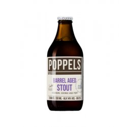 Poppels - Barrel Aged Stout: Bourbon, Cognac And Port - 330ml bottle - Hopping Borders
