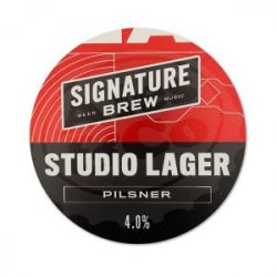 Signature Brew Signature Pumpclip Studio Lager RoundMet - Ales & Co.