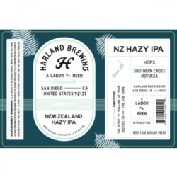 Harland New Zealand Hazy IPA 16oz can - Bine & Vine