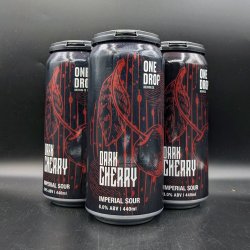 One Drop Dark Cherry Imperial Sour Can 4pk - Saccharomyces Beer Cafe