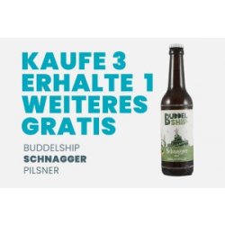 Buddelship Schnagger Pils 3+1 Aktion - Beyond Beer
