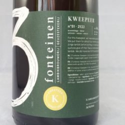 Lambic Fruit 3 Fonteinen Kweepeer (season 2122) Blend No. 51 - Gedeelde Vreugde