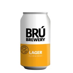 BRÚ Lager Gluten Free Can 4.2%  - BRÚ Brewery