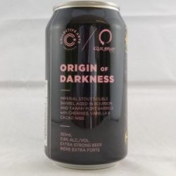 Collective Arts Origin of Darkness Imperial Stout Double Barrel Aged In Bourbon And Tawny Port Barrels w Cherries, Vanilla & Cacao Nibs - Gedeelde Vreugde