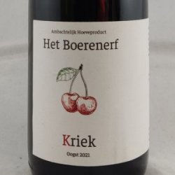 Boerenerf Eylenbosch Kriek (oogst 2021) - Gedeelde Vreugde