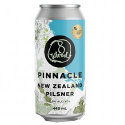 8 Wired Pinnacle NZ Pilsner 440mL - The Hamilton Beer & Wine Co