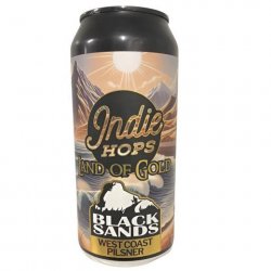 Black Sands x Indie Hops Land of Gold West Coast Pilsner 440mL - The Hamilton Beer & Wine Co