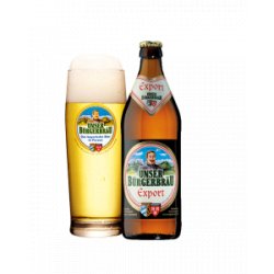 UNSER BÜRGERBRÄU Export - 9 Flaschen - Biershop Bayern