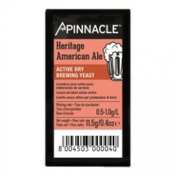 Levadura en polvo Pinnacle Heritage American Ale - 11,5 g - El Secreto de la Cerveza