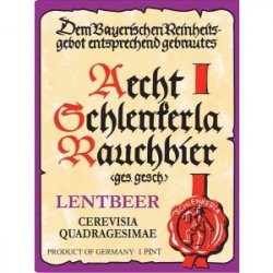 Aecht Schlenkerla Lentbeer (Fastenbier) 500ML can - Bine & Vine