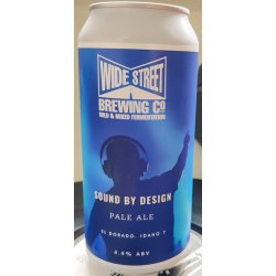 Wide Street - Sound By Design Pale Ale 4.4% ABV 440ml Can - Martins Off Licence