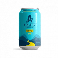 Athletic Brewing Run Wild IPA Non-Alcoholic Beer - 12oz - Proofnomore