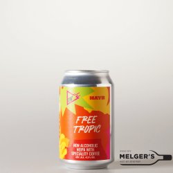 Funky Fluid x HAYB  Free Tropic Non-Alcoholic NEIPA with Speciality Coffee 0,5% 33cl Blik - Melgers