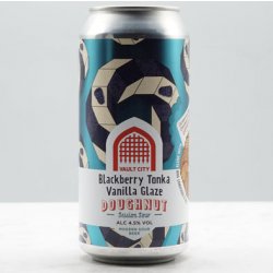 Vault City Brewing Blackberry Tonka Vanilla Glaze Doughnut