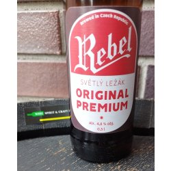 Měšťanský pivovar Havlíčkův Brod Rebel Originál Premium Měšťanský pivovar Havlíčkův Brod Rebel Originál Premium