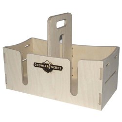 GROWLERWERKS uKeg128 Wooden Carry Case - The Beer Barrel