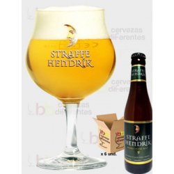 Straffe Hendrik - Pack 6 botellas 33 cl y 1 copa - Cervezas Diferentes