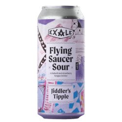 Jiddlers Tipple x Exale Collab. Flying Saucer Rhubarb & Strawberry Sour 440ml (4.5%) - Indiebeer