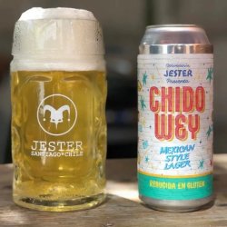 Schop Jester  Chido Wey  Mexican Lager - Barbudo Growler