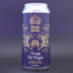 Vault City  Mash Gang - Virgin Blackcurrant Kir Royale - 0.5% (440ml) - Ghost Whale