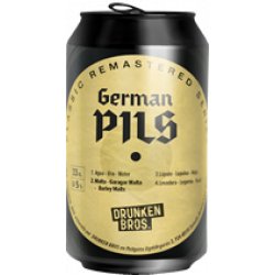 Drunken Bros REMASTERED PILS  (German Pils) 5% 12 latas 33cl - Drunken Bros