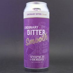 Anspach & Hobday - Ordinary Bitter Smooth - 3.4% (470ml) - Ghost Whale