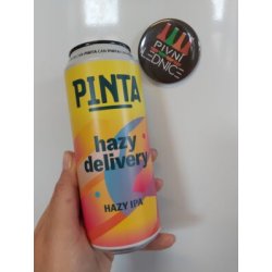 Pinta Hazy Delivery 15°6% 0,5l DMT: 18 10.2023 - Pivní lednice