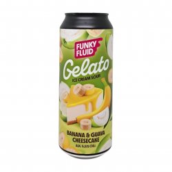 Funky Fluid Gelato: Banana & Guava Cheesecake Funky Fluid Gelato: Banana & Guava Cheesecake