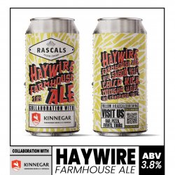 Rascals - Kinnegar Haywire Farmhouse Ale 3.8% ABV 440ml Can - Martins Off Licence