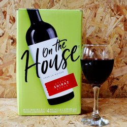 On The House - Shiraz - 30 Bottle Red Wine Kit - Brewbitz Homebrew Shop