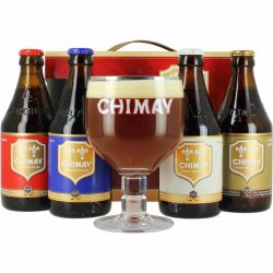 Pack Chimay 4 variedades y copa - Cervezas Especiales