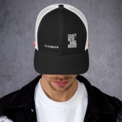 Gorra bordada negra blanco CRAFT BEVERAGE INSIDE - Click&Brew