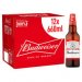 Budweiser Lager Beer Bottle 12 x 660ml 
