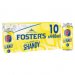 Fosters Proper Lager Shandy Beer Can 10x440ml 