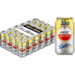 Amstel Radler Pack 24 x 33 cl Latas - Decervecitas.com