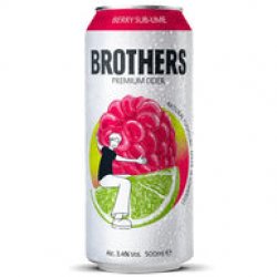 Brothers Drinks Co. Limited Brothers Berry Sub-Lime Cider Brothers Drinks Co. Limited Brothers Berry Sub-Lime Cider