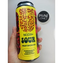 Nozib SOUR FRUIT SHOW #11 Pomegranate, Raspb., Passion Fruit 15°6,5% 0,5l - Pivní lednice