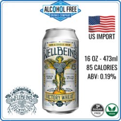 WellBeing Victory Citrus Wheat  US import - The Alcohol Free Drinks Company