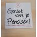 GENIET VAN JE PENSIOEN 