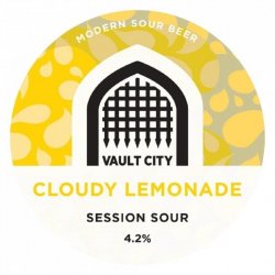 VAULT CITY BREWING Cloudy Lemonade (KEGSTAR) 4.2% - Beer Paradise