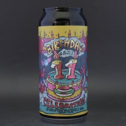 Amundsen - 11th Birthday Cake: Mango, Pineapple, Coconut, & Lime Ice Cream Cake With Vanilla Swirl - 6.5% (440ml) - Ghost Whale