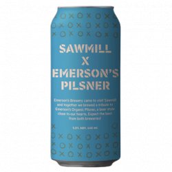 Sawmill x Emersons Pilsner 440mL - The Beer Cellar