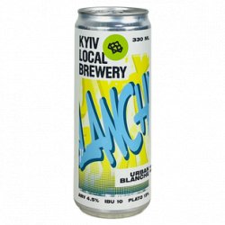 Kyiv Local Brewery Urban Blanche