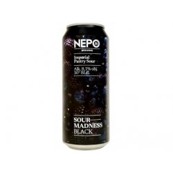 Nepomucen - 30°Sour Madness Black  500ml can 8,1% alc. - Beer Butik