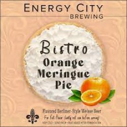 Bistro Orange Meringue Pie, Energy City Brewing - Nisha Craft