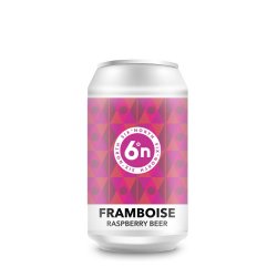 6 Degrees North (6DN) Framboise - Raspberry Beer 330ml Can - Fountainhall Wines