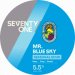 71 Brewing Mr Blue Sky (Keg) 