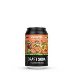 Craft Soda Strawberry - Lime  Monyo (HU)  0,33L - Onlygoodbeer - Csakajósör